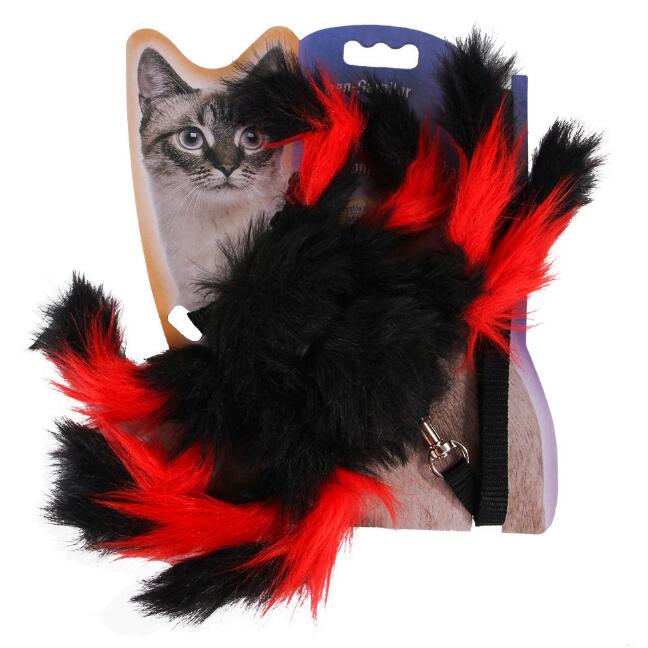 Cat Halloween Spider Harness Leash – Adjustable Pet Costume for Cats & Small Dogs