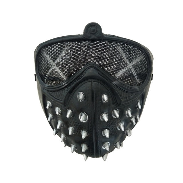 Halloween Devil Cosplay Mask – Rivet Ghost Face Costume Mask for Party, Rave & Stage Performance