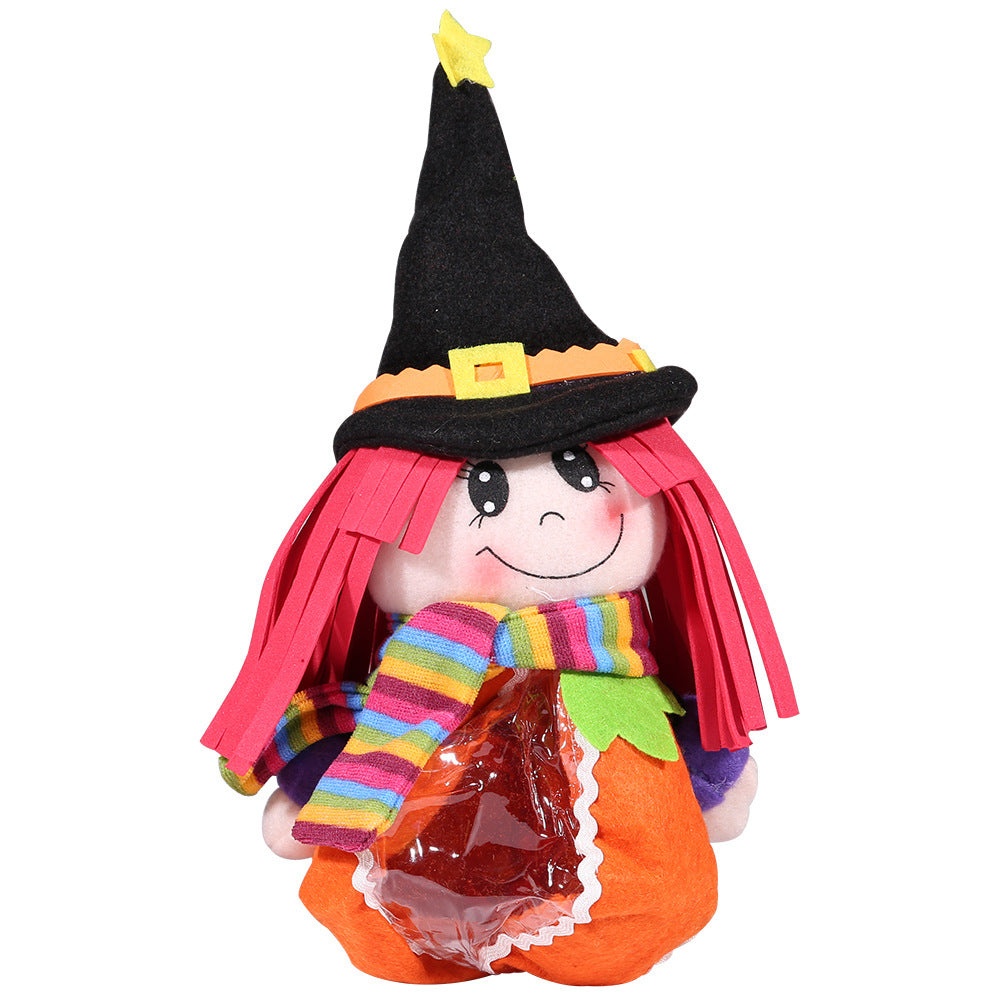 Halloween Decoration Supplies Halloween Transparent Candy Bag Children's Gift Bag Party Witch Decoration Ornament