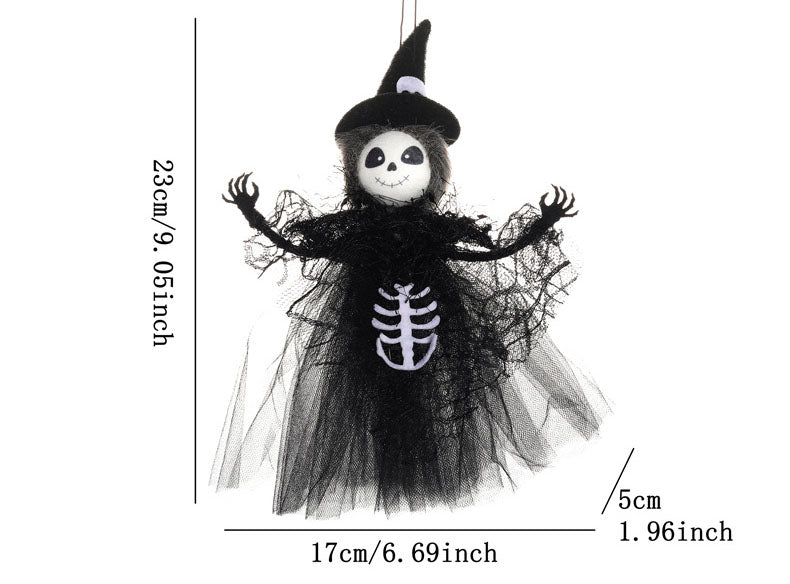Halloween mesh pendant bar pumpkin witch ghost pendant scene decoration prank pendant