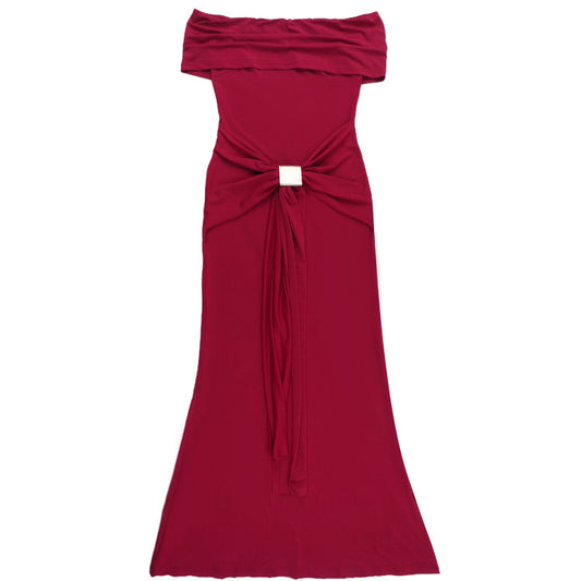 One shoulder slim fit fish tail slim fit dress