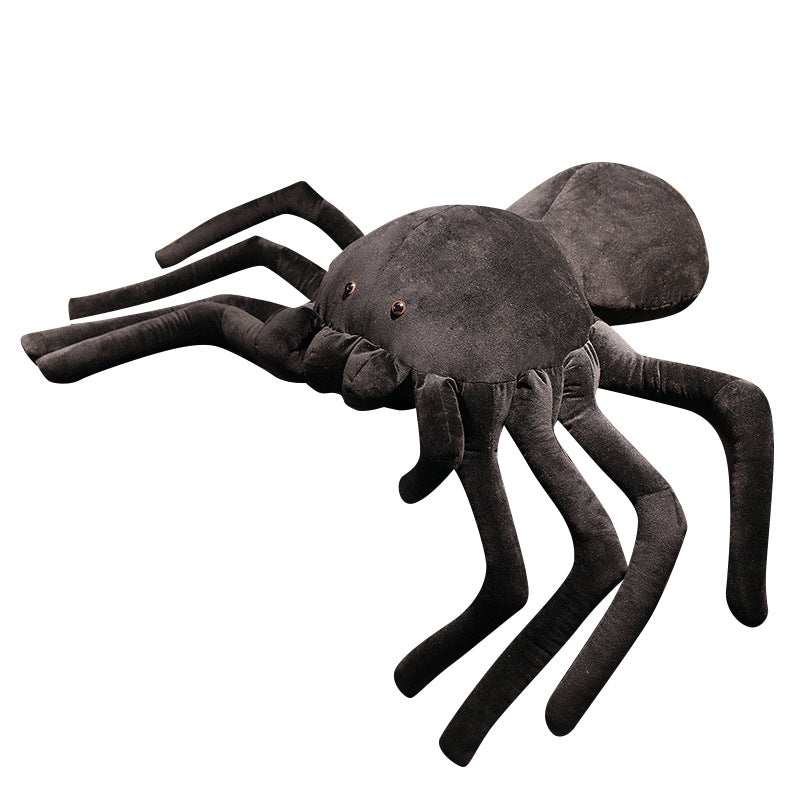 Creative Black Spider Doll Plush Toys Simulation Black Spider Doll Compulsive Spoof Props Halloween Gift