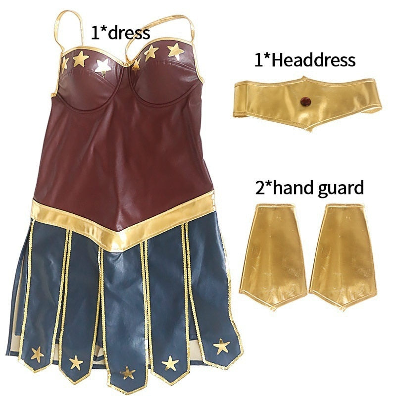 Wonder Woman Cosplay Costume – Justice League Superhero Halloween & Christmas Outfit for Women |