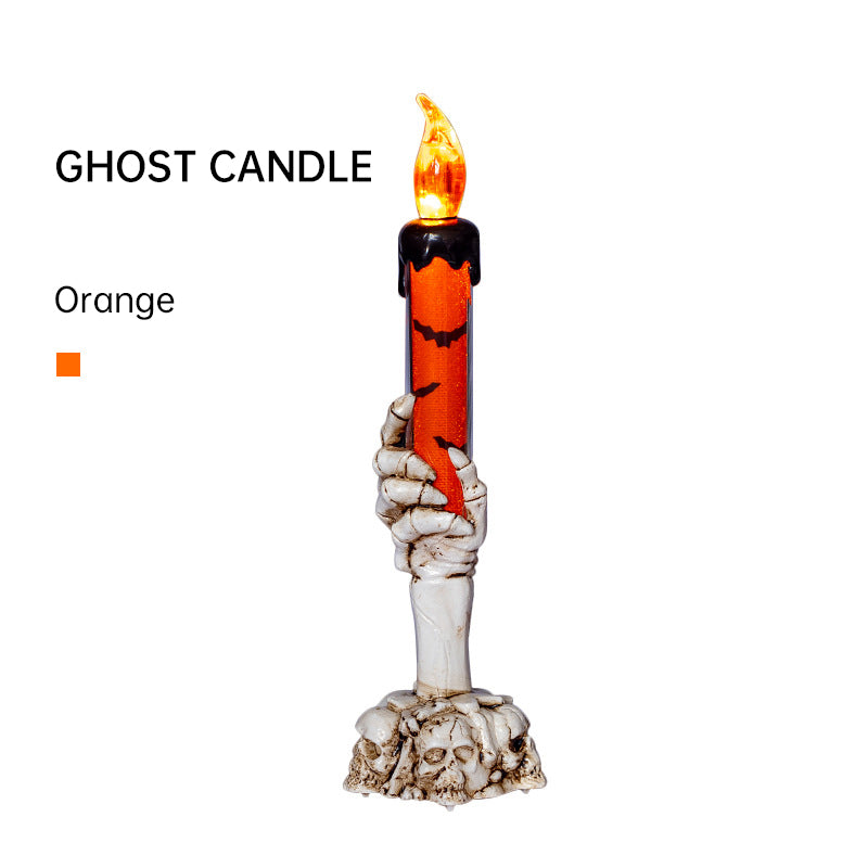 Halloween Prop Tears, Smokeless Electronic Skull, Candle Lamp, Ghost House, Secret Room Theme Party Scene Decoration