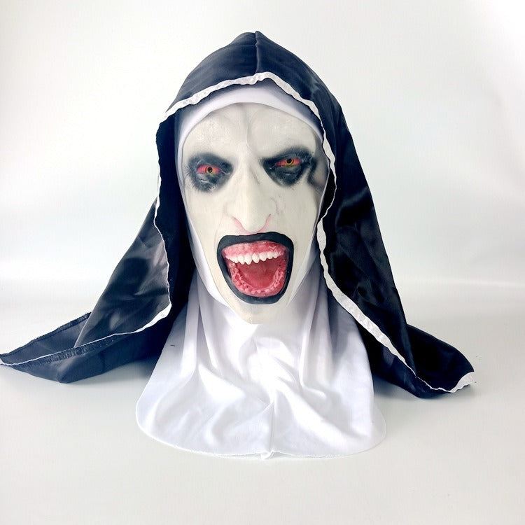 Soul Summoning 2 Sister Mask Halloween Horror Makeup Mask Trick Ghost Face Scary Latex Headcover