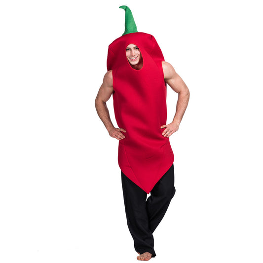 Halloween Christmas red pepper performance costume cosplay stage role playing costumes