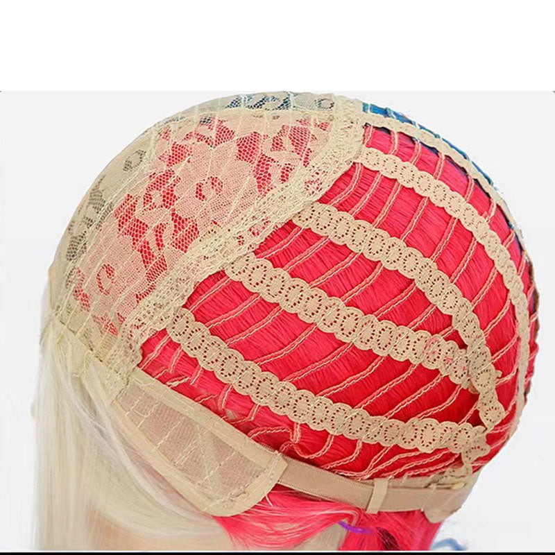 Halloween party wig, ugly girl gradient foreign trade headband, Amazon anime cosplay, non mainstream wig