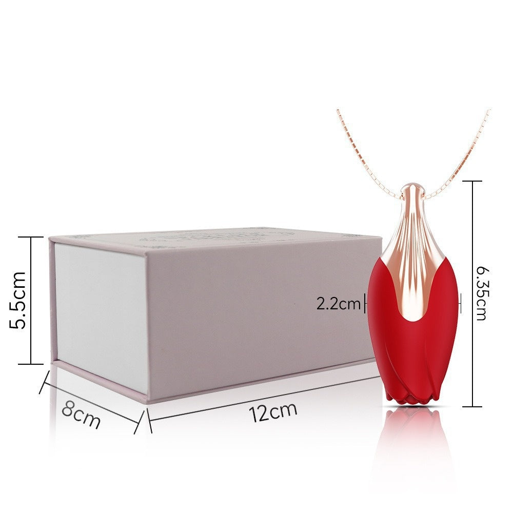 Popular Women's Rose Vibrator Adult Toy Rose Jewelry Necklace Vibrator Egg Adult Sex Toy