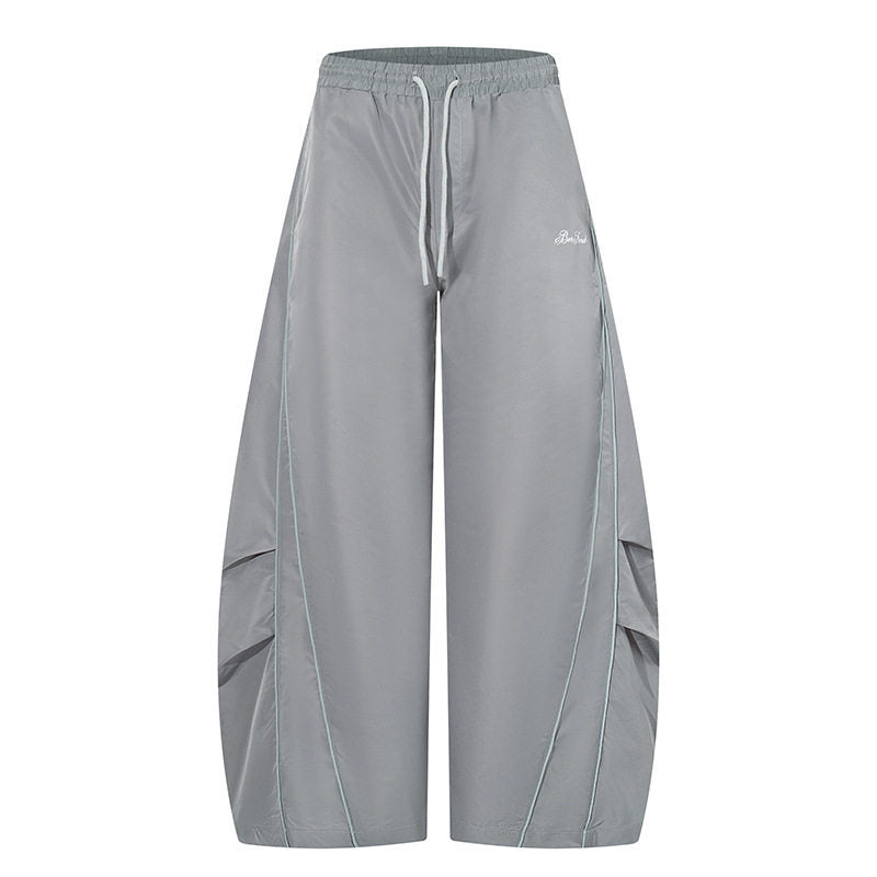 Streetwear Straight Leg Unisex Loose Casual Drop-Crotch Sport Pants