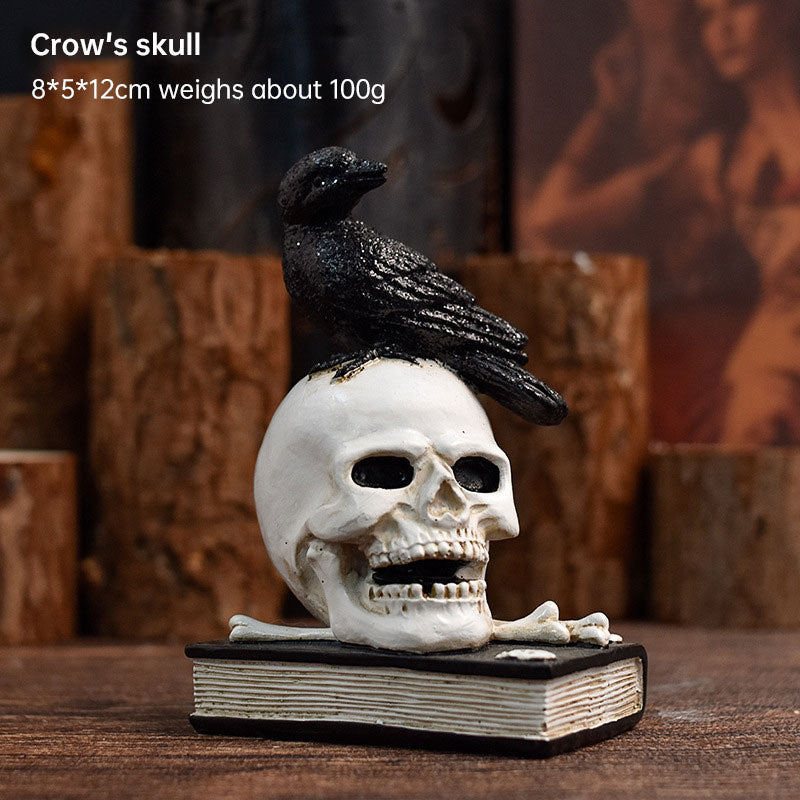 Halloween Ghost Festival Yoga Skull Figure Decoration Ornaments Skull Resin Crafts Small Decoration