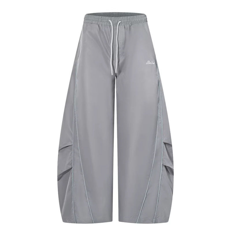 Streetwear Straight Leg Unisex Loose Casual Drop-Crotch Sport Pants