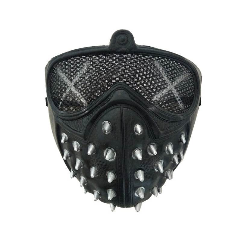 Halloween Devil Cosplay Mask – Rivet Ghost Face Costume Mask for Party, Rave & Stage Performance