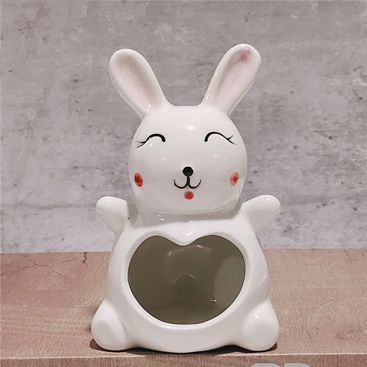 Popular Halloween Ceramic Ghost Candlestick Ware Decoration Home Table Top Scented Candle Container