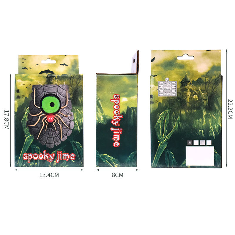 Halloween New Spider Doorbell Glows, Sounds Terrifying, One eyed Spider Doorbell