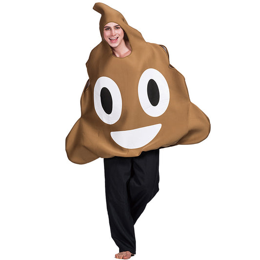 Poo funny cosplay costumes a piece of shit creative Halloween cos costumes campus party activities spoof cake clothes