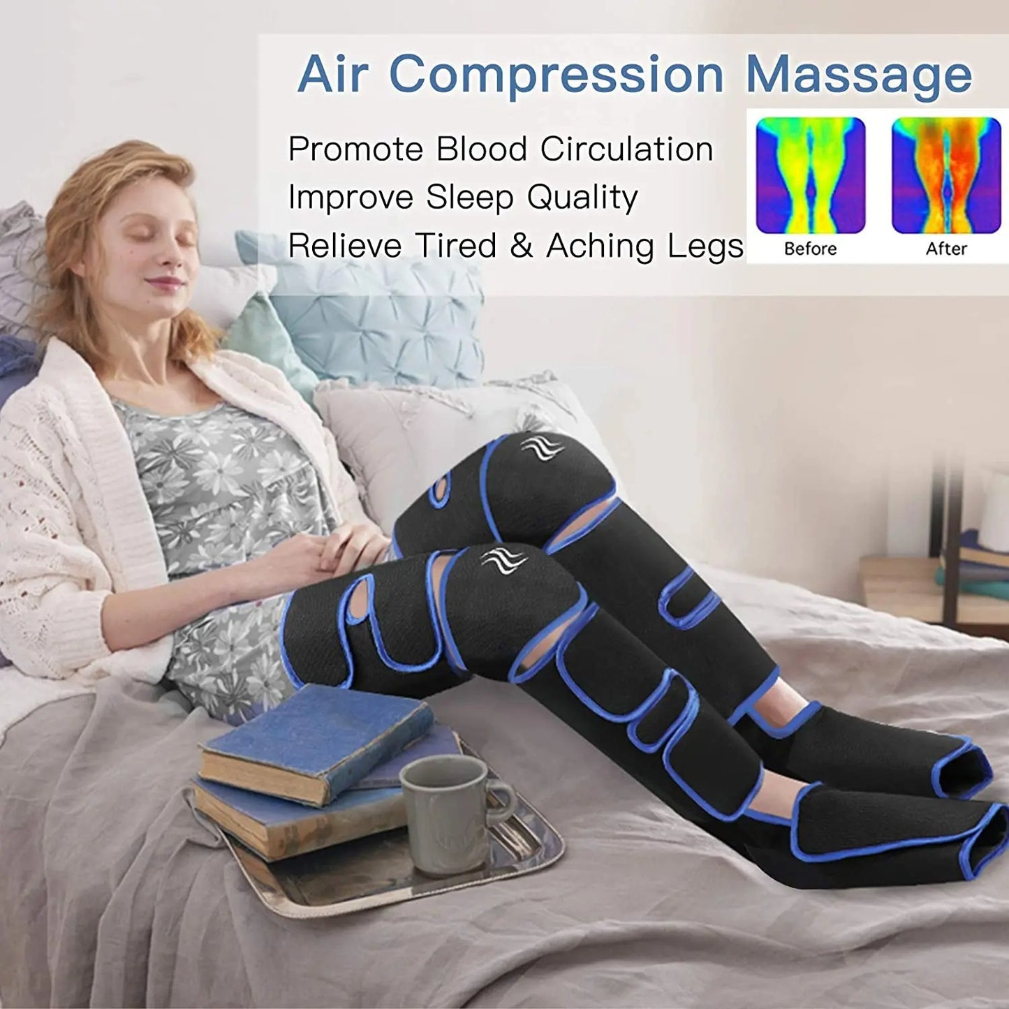 Electric Heated Muscle Relax Pain Relief foot knee calf