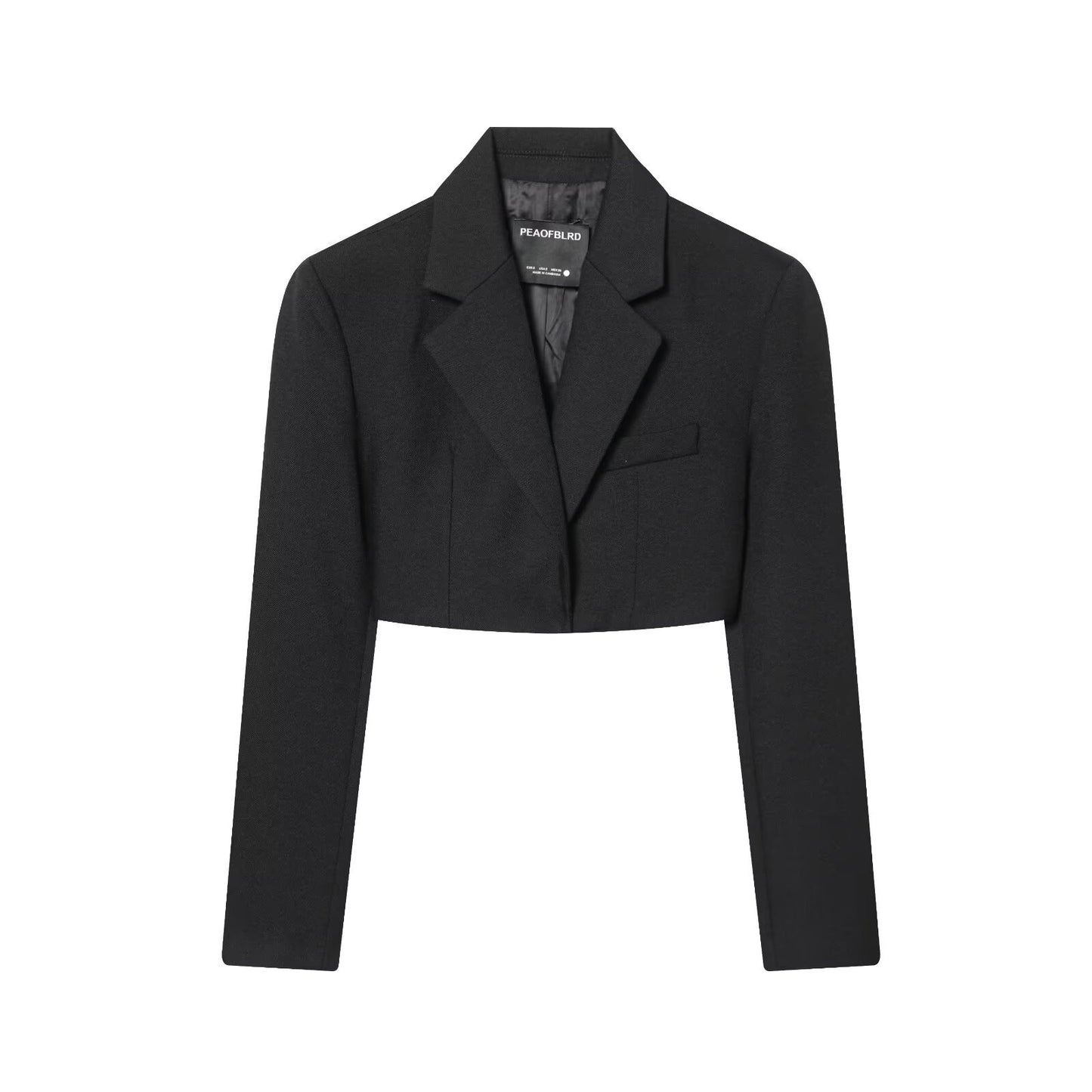 Retro Short Waist Jacket+Pants Set