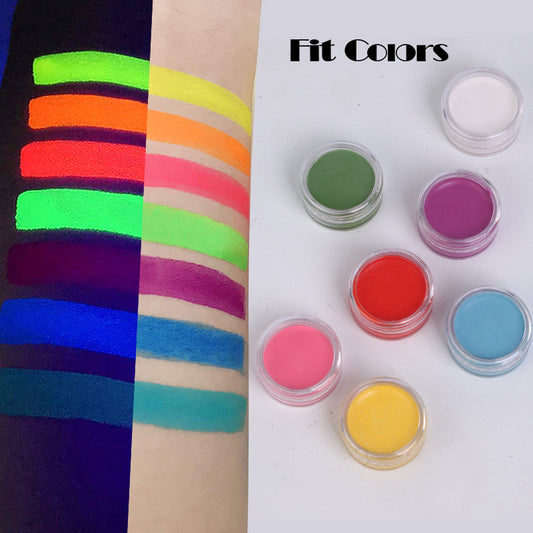 Fit Colors 12 Color Fluorescent Eyeliner Halloween Face Color Painting