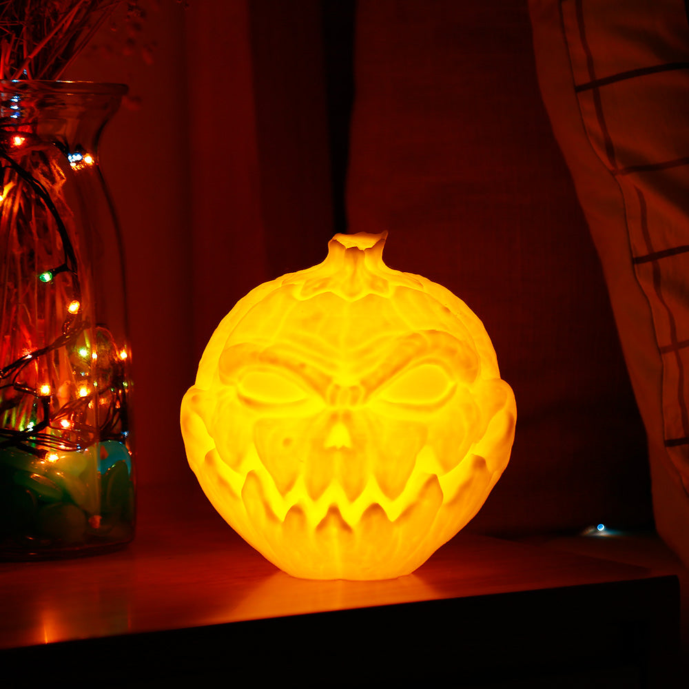 3D Pumpkin Devil Face Light – Halloween LED Night Lamp for Home & Party Decoration