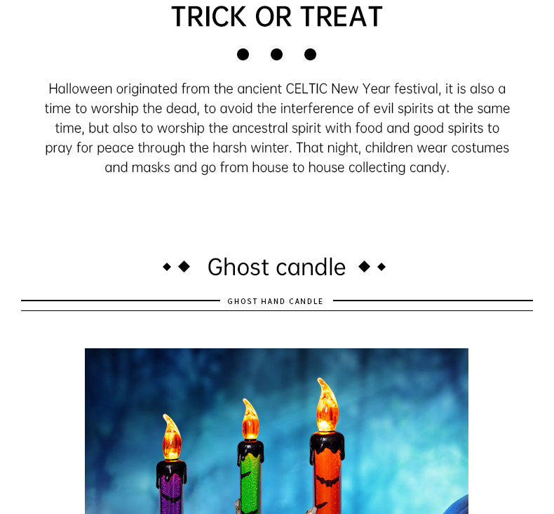 Halloween Prop Tears, Smokeless Electronic Skull, Candle Lamp, Ghost House, Secret Room Theme Party Scene Decoration