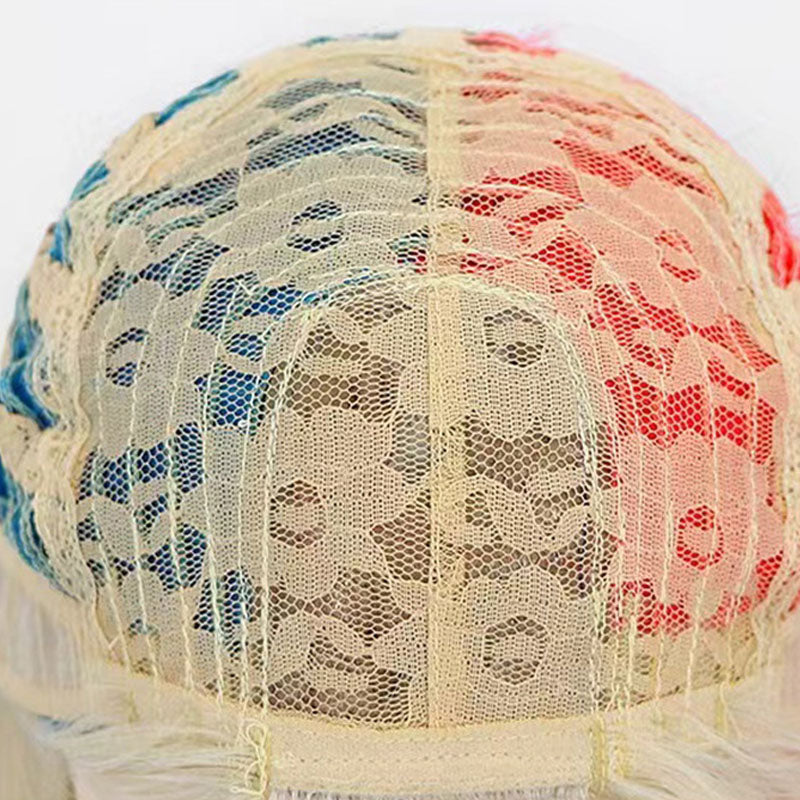 Halloween party wig, ugly girl gradient foreign trade headband, Amazon anime cosplay, non mainstream wig