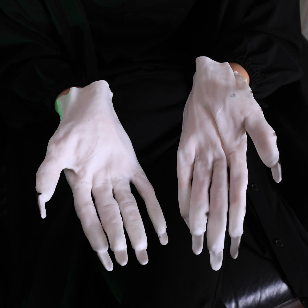 Halloween Horror Female Ghost Gloves Party Dress up Props Makeup Ball Supplies One Pair