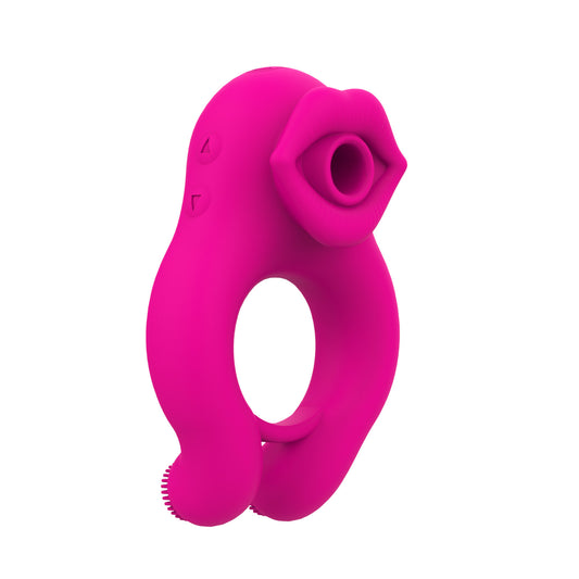 Couple sharing masturbation sucking vibrator nipple vibration locking ring