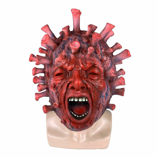 Horror Virus Latex Mask – Scary Full Head Halloween Cosplay Roleplay Headgear