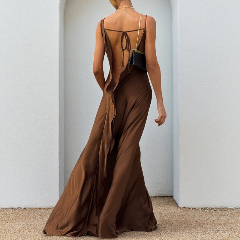 Casual Dress Many satin dress for women