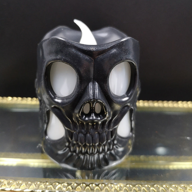 Halloween Pumpkin Lantern Halloween Decoration Props LED Electronic Candle Light Party Supplies Luminous Nightlight Wind Lantern