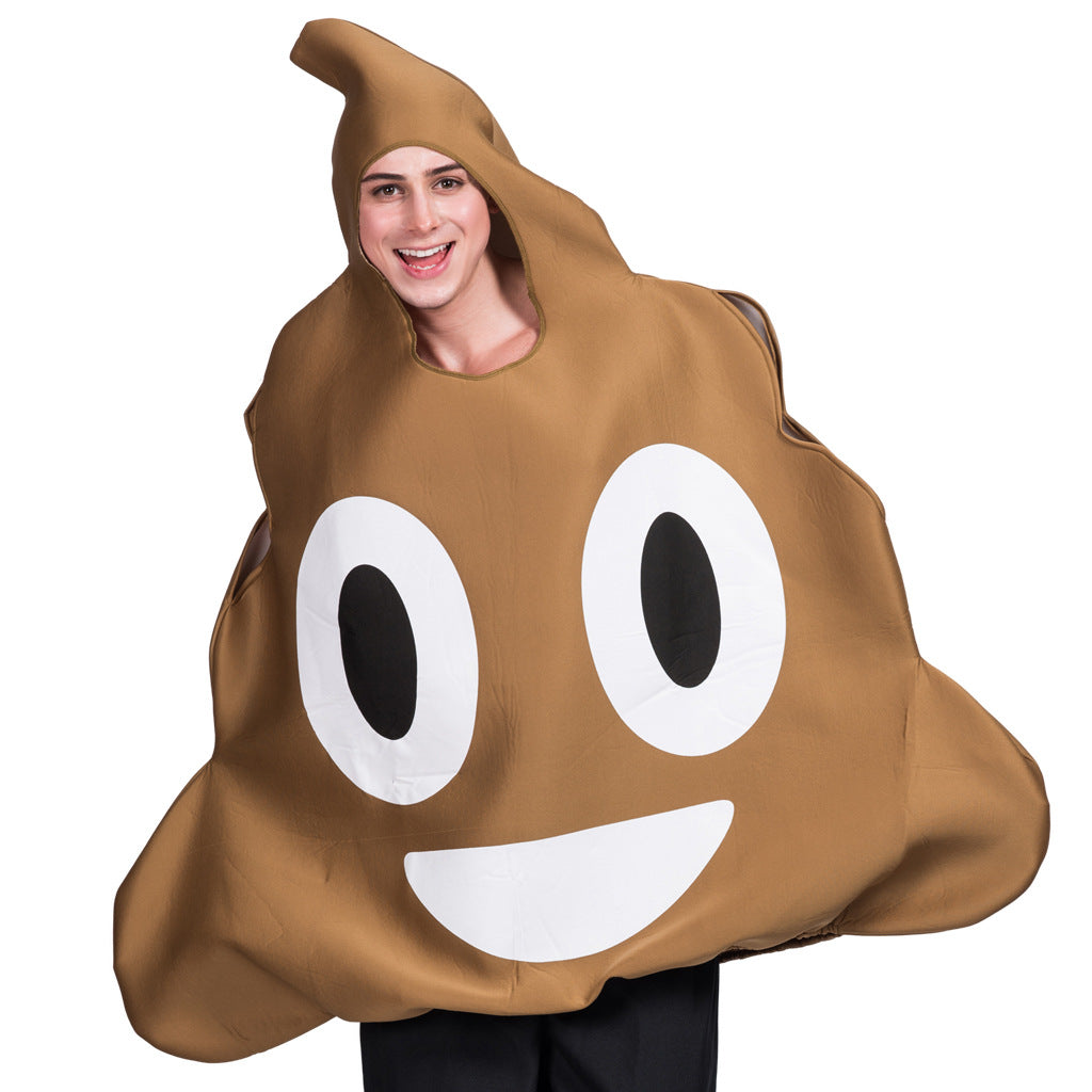 Poo funny cosplay costumes a piece of shit creative Halloween cos costumes campus party activities spoof cake clothes
