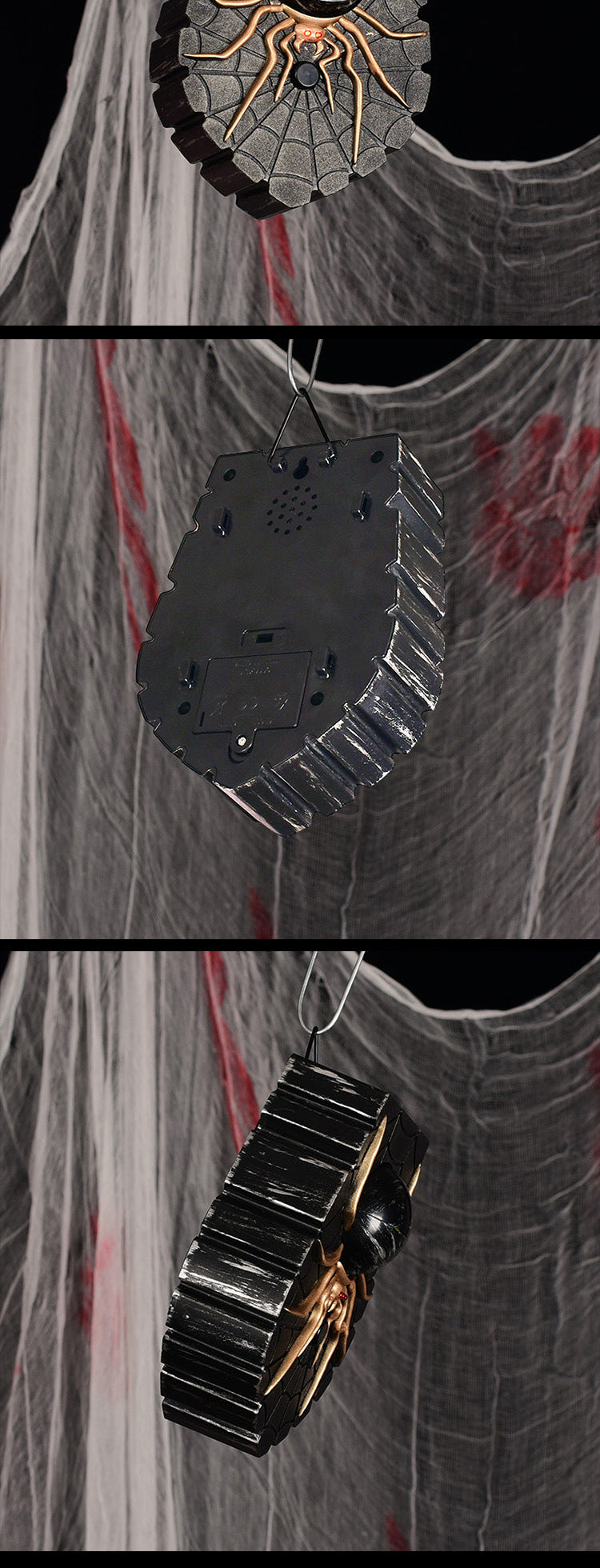 Halloween New Spider Doorbell Glows, Sounds Terrifying, One eyed Spider Doorbell