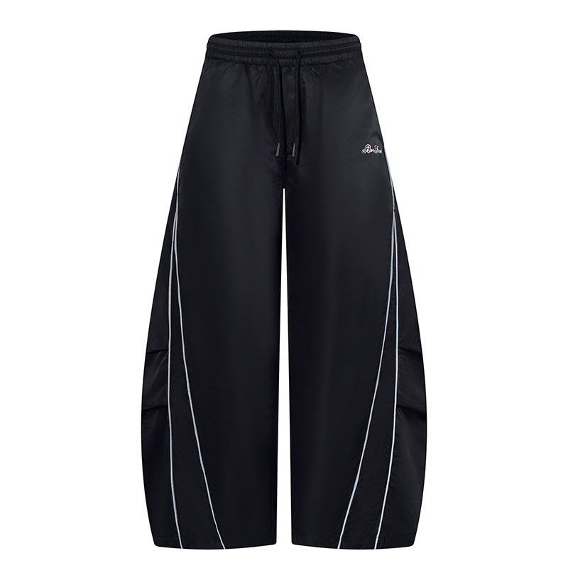 Streetwear Straight Leg Unisex Loose Casual Drop-Crotch Sport Pants