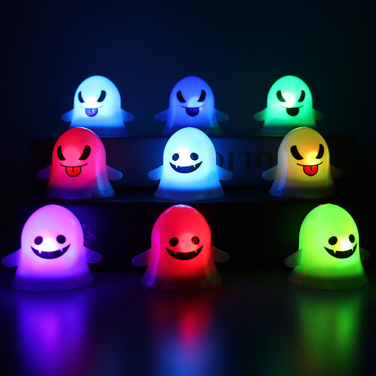 Halloween Decoration Ghost Lights Cute Expression LED Candle Lights Venue Layout Props Night Light Pumpkin Lantern