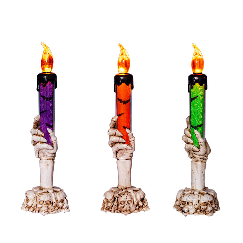 Halloween Prop Tears, Smokeless Electronic Skull, Candle Lamp, Ghost House, Secret Room Theme Party Scene Decoration