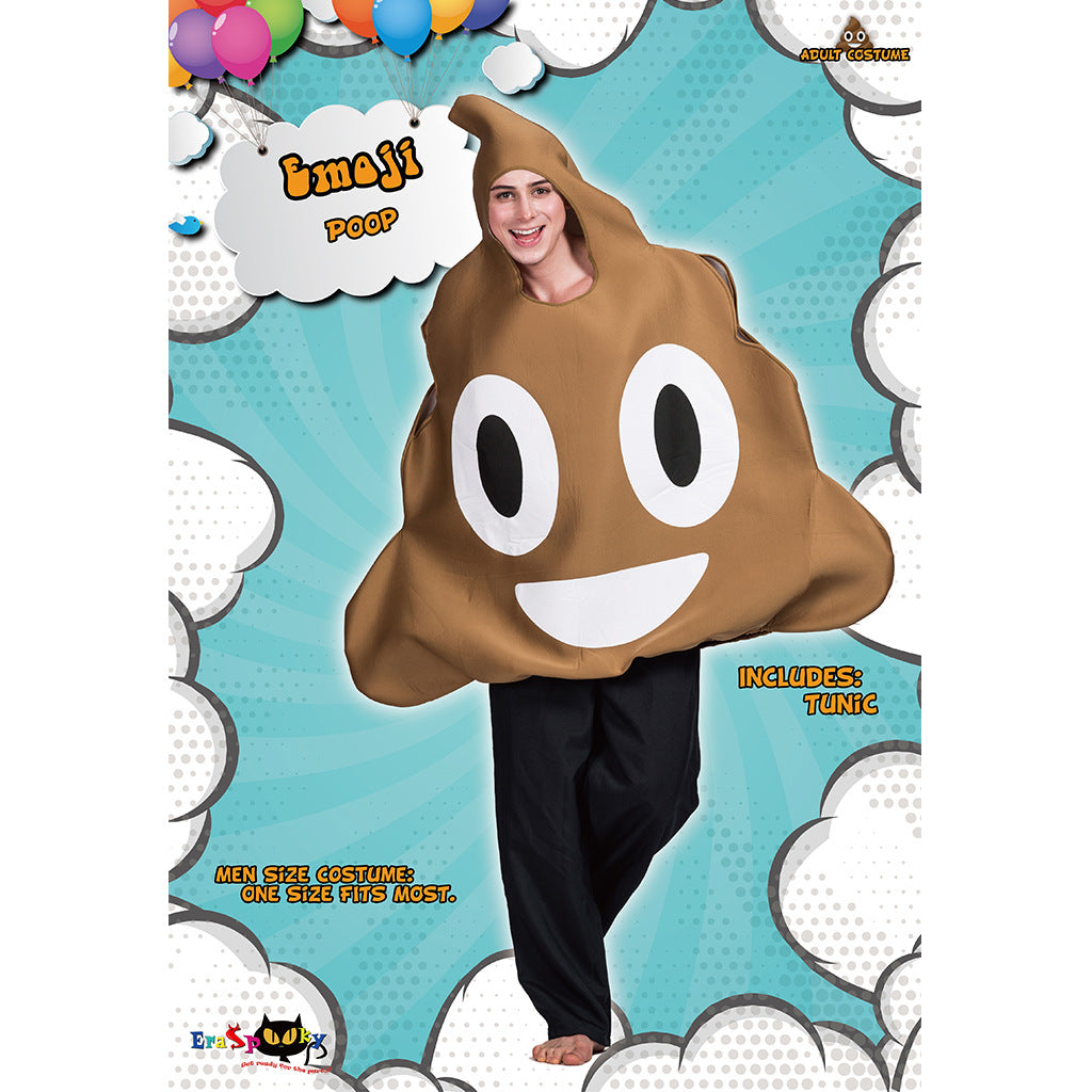 Poo funny cosplay costumes a piece of shit creative Halloween cos costumes campus party activities spoof cake clothes