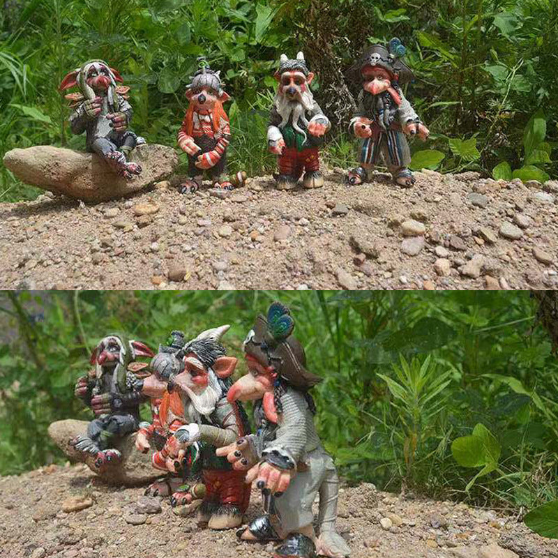 Halloween Horror Garden Lawn Sculpture Garden Sculpture Decoration Tree Elf Resin Craft Ornament