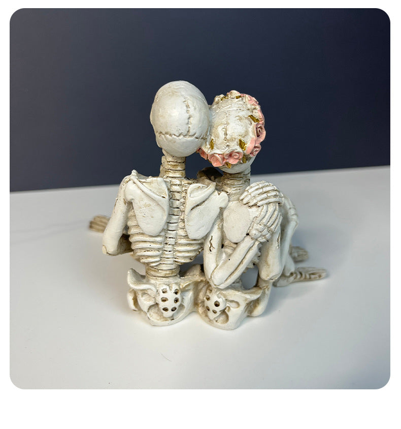 Halloween Hanging Foot Ghost Couple Skeleton Pumpkin Resin Decoration European Style Decoration