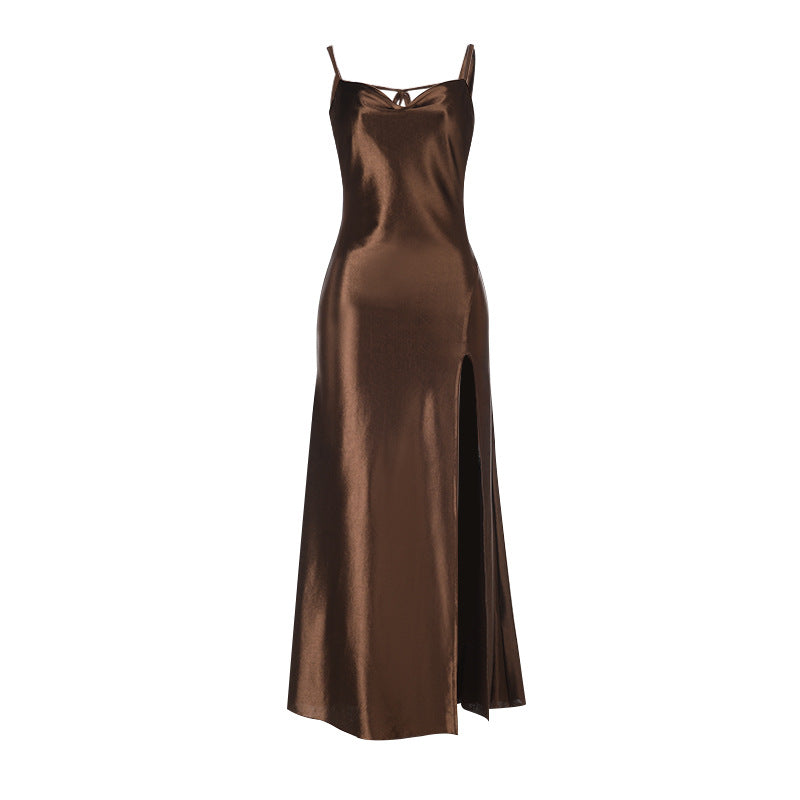 Casual Dress Many satin dress for women