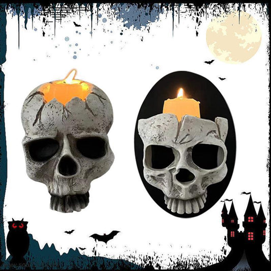 Resin Decorative Pendant Crafts Skeleton Wall Lantern Halloween Skeleton Wall Pendant Resin Craft American Style