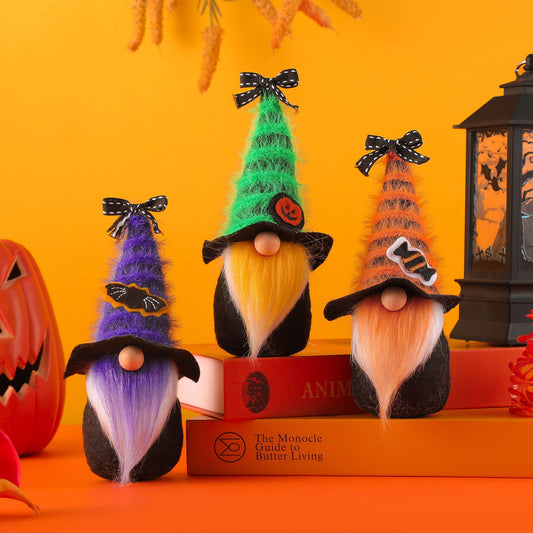 Halloween Decorations Instagram Cute Style Gradient Candy Faceless Elderly Doll Party Ornament