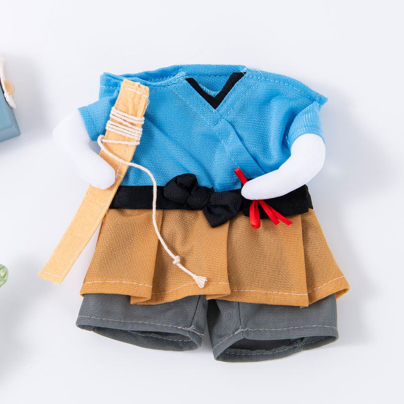 Pet clothes are funny take a knife transform into a pet dog Halloween pet