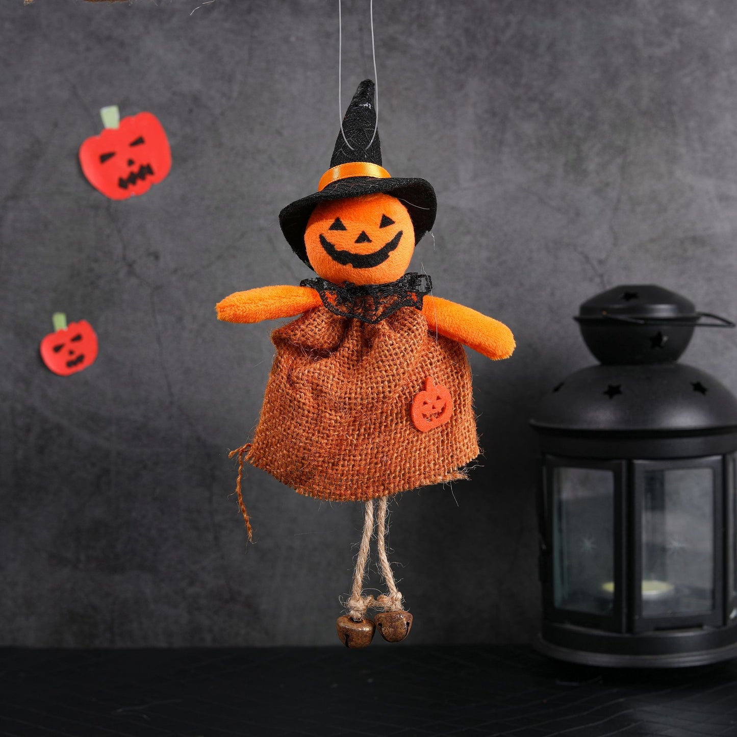 Halloween Decorations Ghost Festival Pumpkin Ghost Witch Party Doll Pendant Venue Layout