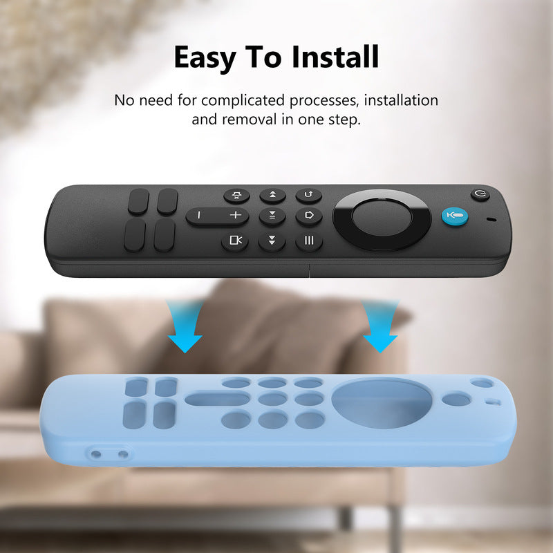 Remote Control Silicone Case for Fire TV Stick HD/4K (2025 Latest Model) - Anti-Slip, Dustproof, Shockproof Protective Cover