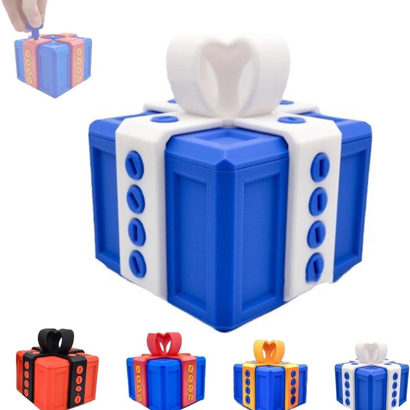 Annoying gift box: a prank middle finger that pops out. A novel and interesting prank toy for adults.