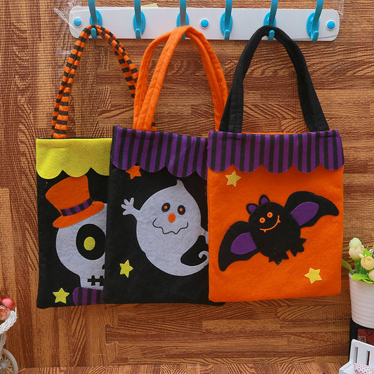 Ghost Day Children's Gift Candy Bag New Halloween Cloth Bag Handheld Non woven Cloth Bag