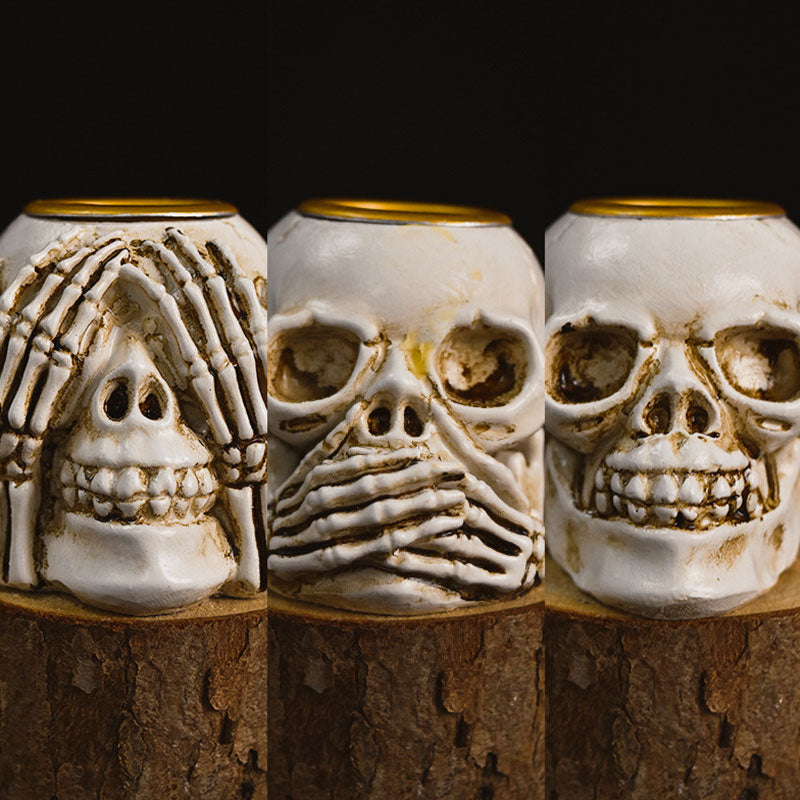 Halloween Ghost Festival Yoga Skull Figure Decoration Ornaments Skull Resin Crafts Small Decoration