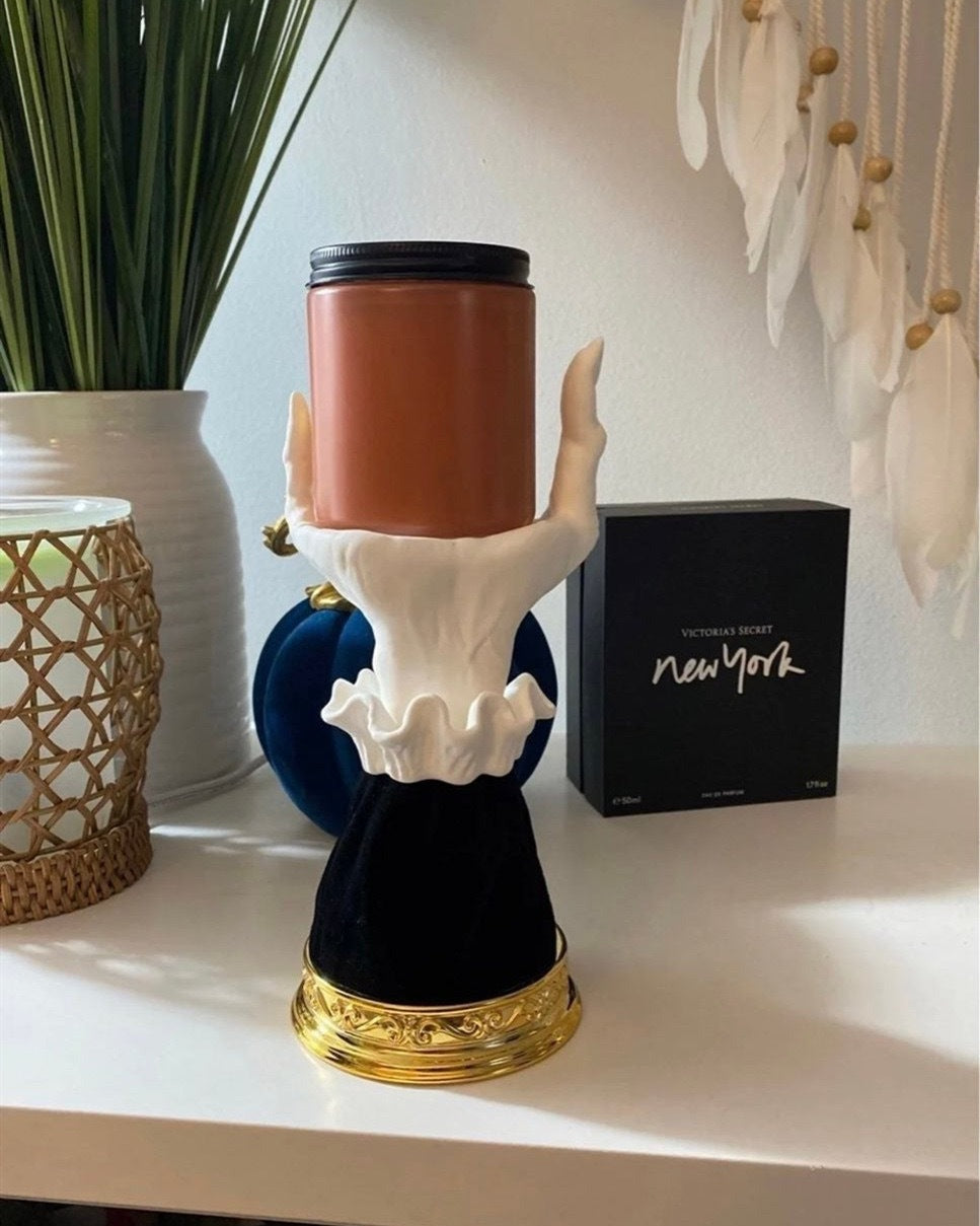 Halloween Palm Tray Candle Holder Halloween Witch Palm Candle Holder Decoration Home Decor