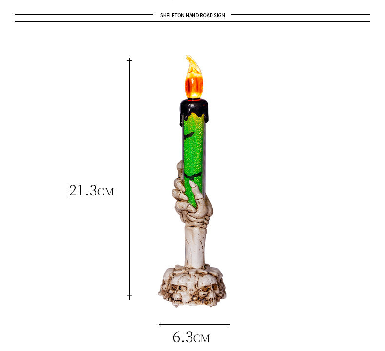 Halloween Prop Tears, Smokeless Electronic Skull, Candle Lamp, Ghost House, Secret Room Theme Party Scene Decoration