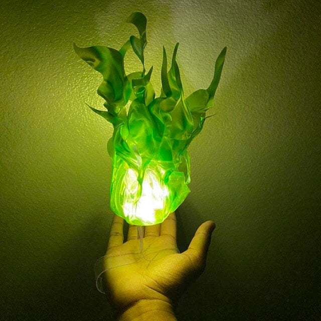 Halloween Floating Fireball Party Props Flame Decorative Lamp